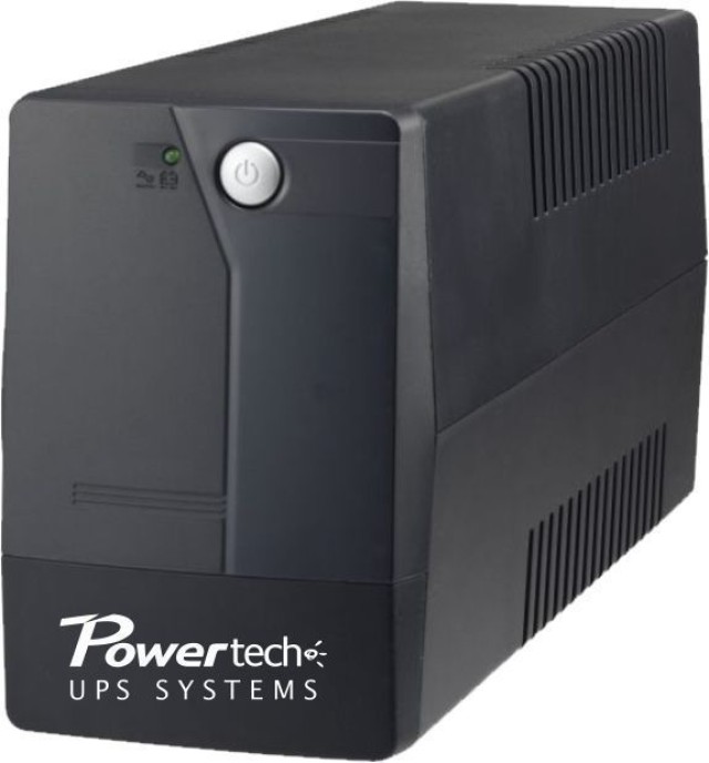 Powertech, PT-1050, UPS Line Interactive de 1050VA con 2 enchufes Schuco