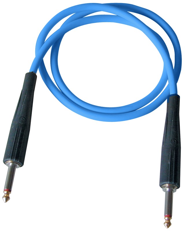 CABLE GUITARRA PITÓN BESPECO PY300 AZUL 3m AZUL