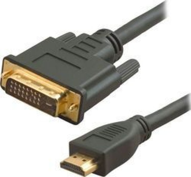 Powertech, CAB-H023, 1.5 m Kabel. HDMI zu DVI