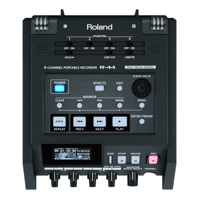 GRABADOR PORTÁTIL ROLAND R-44 SD DE 4 CANALES