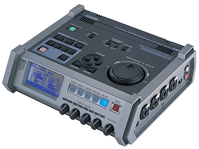 ROLAND R-4 4-CH PORTABLE RECORDER/WAVE EDITOR