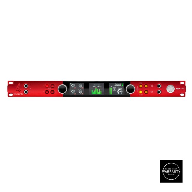 FOCUSRITE-PRO RED 4PRE SOUND CARD 58IN / 64OUT WITH DANTE, PROTOOLS