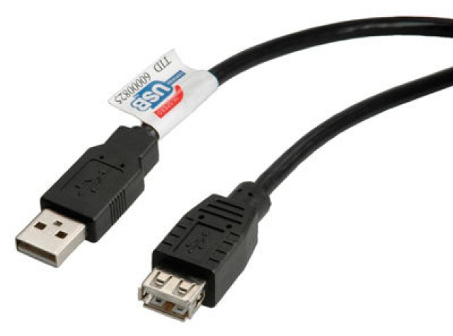 Roline, 11.02.8960, tipo de cable USB 2.0 macho / hembra, 3 m