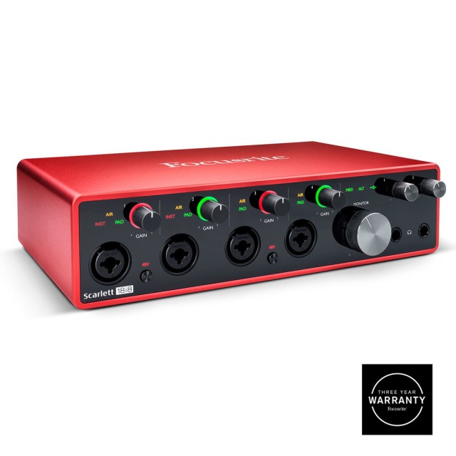 FOCUSRITE SCARLETT 18I8 3RD GEN ΚΑΡΤΑ ΗΧΟΥ USB 18IN/8OUT