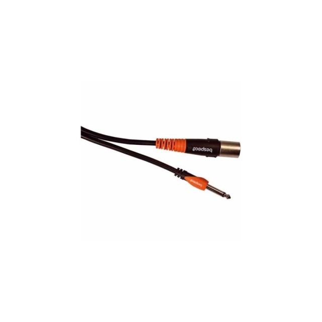 CABLE MICROFONO BESPECO SLJM900 XLR MACHO-TRS MONO 9m