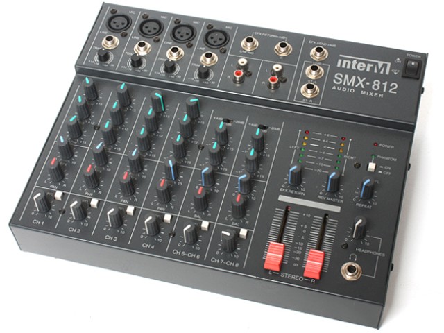 INTER-M SMX-812 MIXER DI LINEA 4MIC, 2STEREO