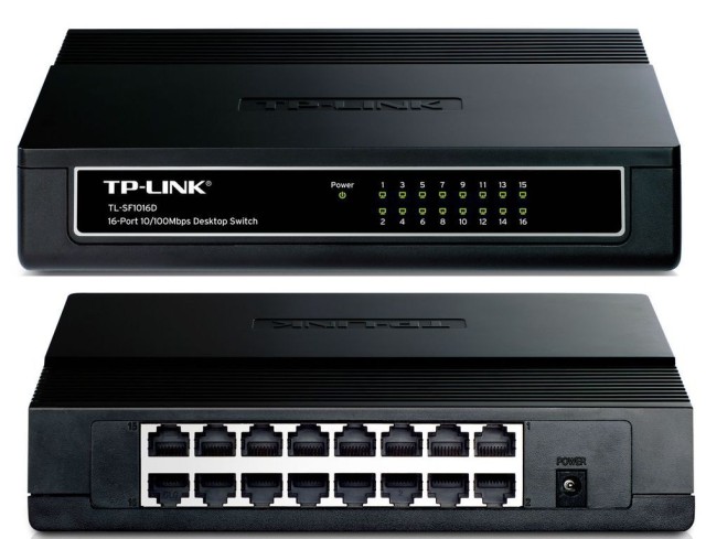 Διανομέας Δικτύου TP-Link TL-SF1016D, 16 Port Network Switch 10/100 VER.3