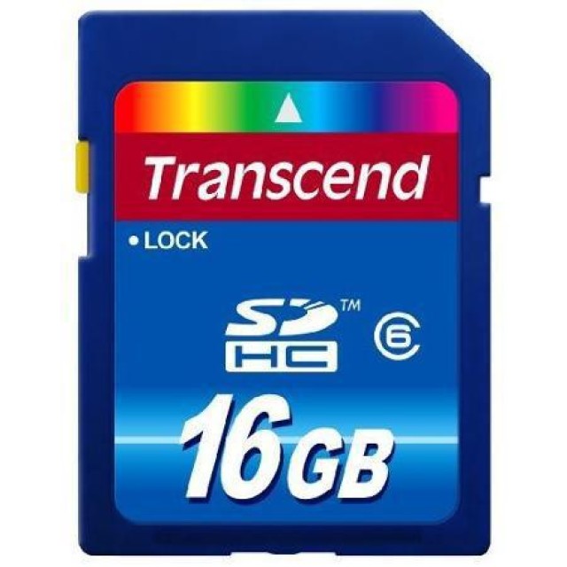 Transcend TS16GSDHC6 Κάρτα Μνήμης SDHC 16GB Class 6 Premium