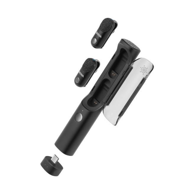 BOYA Magic - Type-C & 3,5mm, USB-C Receiver Wireless Microphone 2 TX + 1 RX + charing Case
