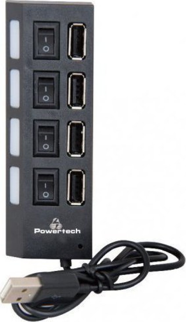 Powertech, PT-112, HUB USB 4 puertos