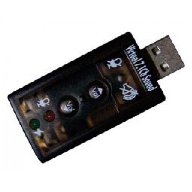 OEM, C170, Κάρτα Ήχου USB Virtual 7.1,