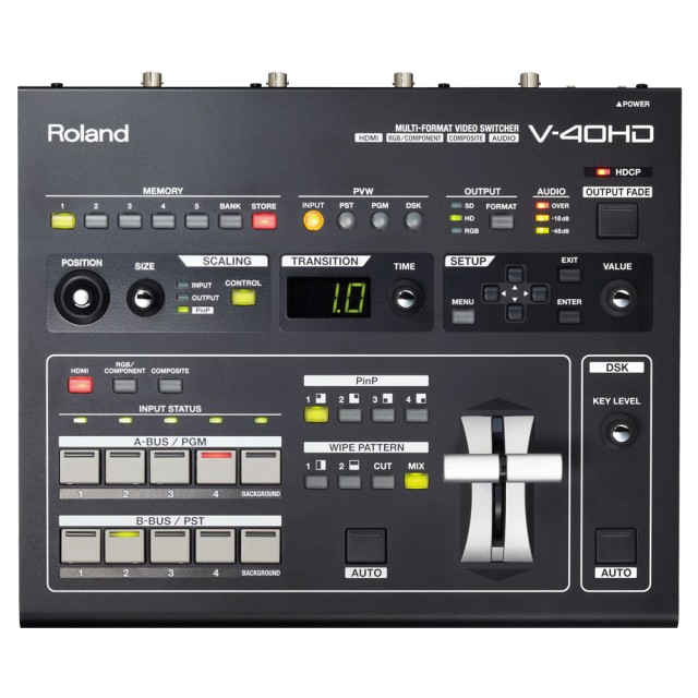 CONMUTADOR DE VIDEO MULTIFORMATO ROLAND V-40HD