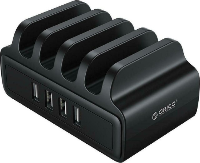 ORICO Estación de carga USB DUK-4P, 4x USB, 30W, negro