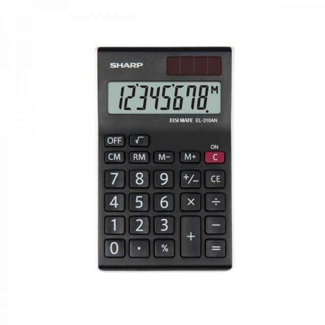 Calcolatrice Ufficio Medio 8 Cifre SHARP EL-310ANWH