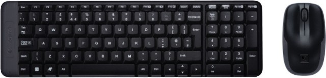 Logitech MK220 Ασύρματο Σετ Πληκτρολόγιο & Ποντίκι Αγγλικό US