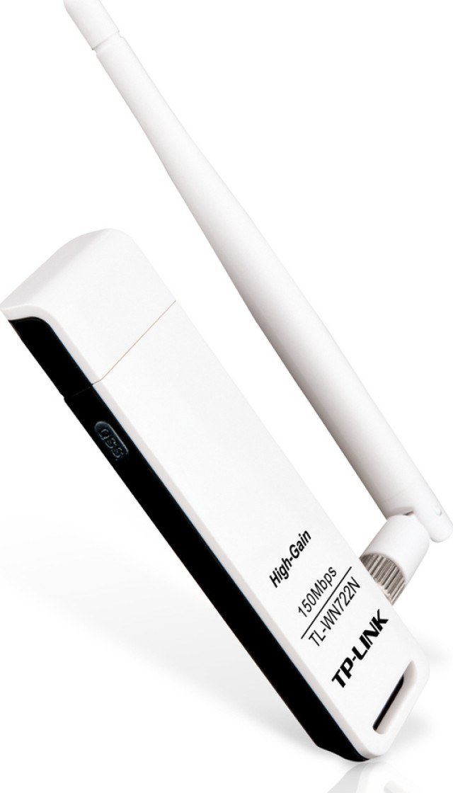 Adattatore di rete USB wireless TP-LINK TL-WN722N v3 con antenna rimovibile 150Mbps