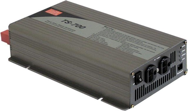 Inversor de semitono puro de Mean Well TS700-224B 700W 24V monofásico