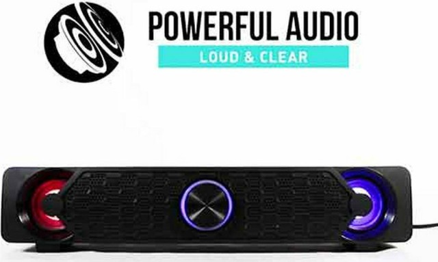 Audiobox Soundbox U250 Altavoces para Ordenador 2.0 con 20W de Potencia en Color Negro
