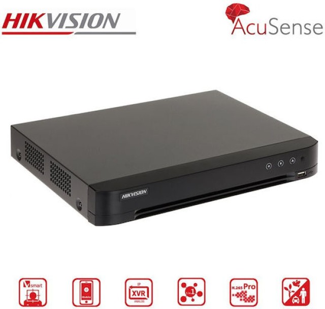 HIKVISION iDS-7208HQHI-M1/XT Υβριδικό (penta-brid) καταγραφικό σειρά HQHI