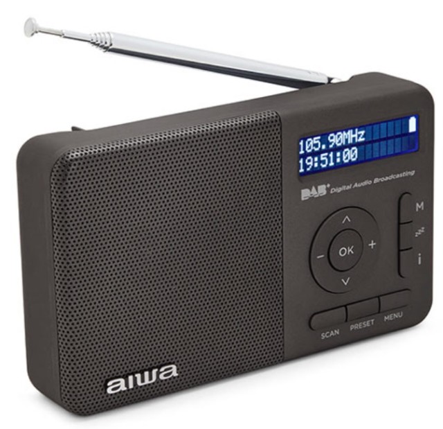 Aiwa RD-40DAB/BK Portable Radio Rechargeable DAB+ Black