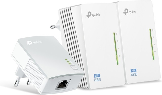 TP-LINK TL-WPA4220T KIT v5 Powerline Triple para Wi - Fi inalámbrico 4 y 2 puertos Ethernet