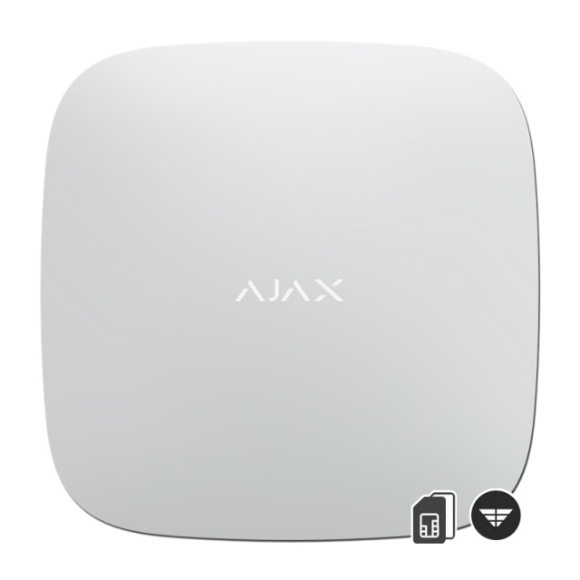 Pannello di allarme wireless Ajax Hub 2 bianco