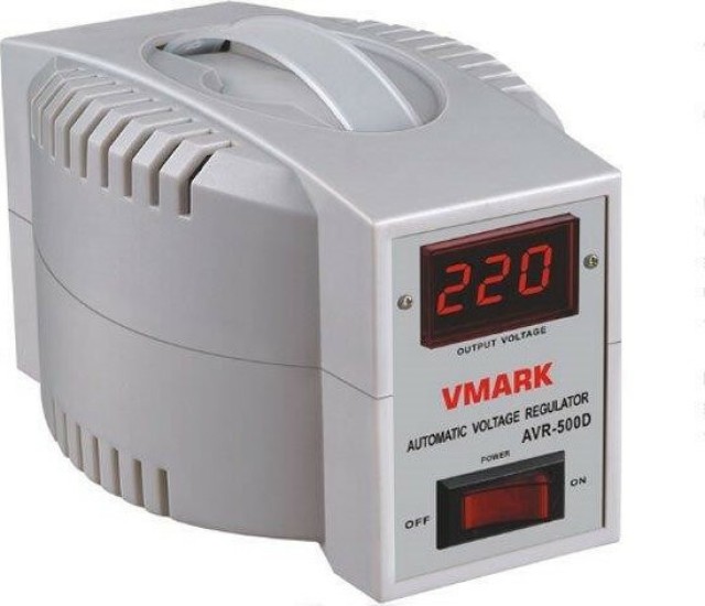 VMARK AVR-500D (03.030.0052) Compact Voltage Stabilizer Relay 500VA with 1 Power Socket