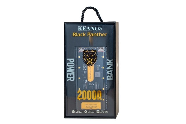 Keanos Black Panther Power Bank 20000mAh 66W