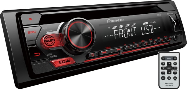 PIONEER DEH-S121UB Reproductor de Audio para Coche Negro