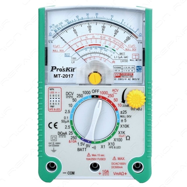 ANALOG MULTIMETER + SUMMER + DIODE + TRANSISTOR + KAPAZITÄT KAPAZITÄT MT-2017N S / PRO'SKIT