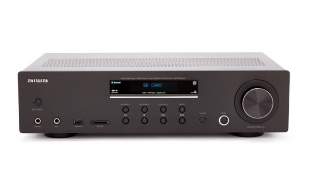 Aiwa AMU-120BTBK Endverstärker Hi-Fi Stereo 120W/4Ω 60W/8Ω Schwarz