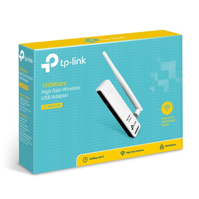 TP-LINK TL-WN722N v3 Ασύρματος USB Αντάπτορας Δικτύου με Αποσπώμενη Κεραία 150Mbps