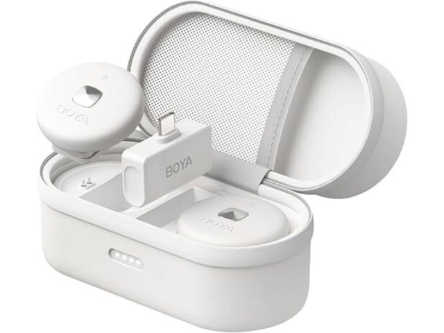BOYA Omic-U White 2,4GHz Dual Channel Wireless Microphone For Android USB-C