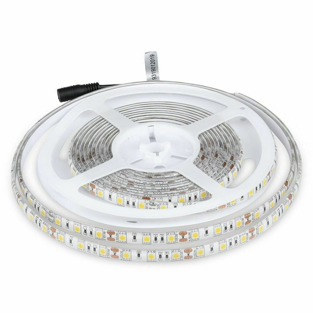 V-TAC VT-5050 IP65 Ταινία LED SMD 12V 11W 900lm/m 60LEDs/m 120° IP65 Ζεστό Λευκό 212149 (5 μέτρα) 120°, 900Lm/m VT-212149