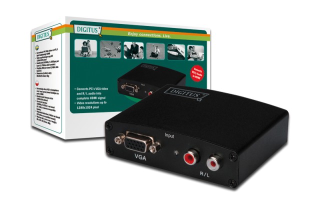 Digitus - DS-40130 - VGA/Audio to HDMI Converter