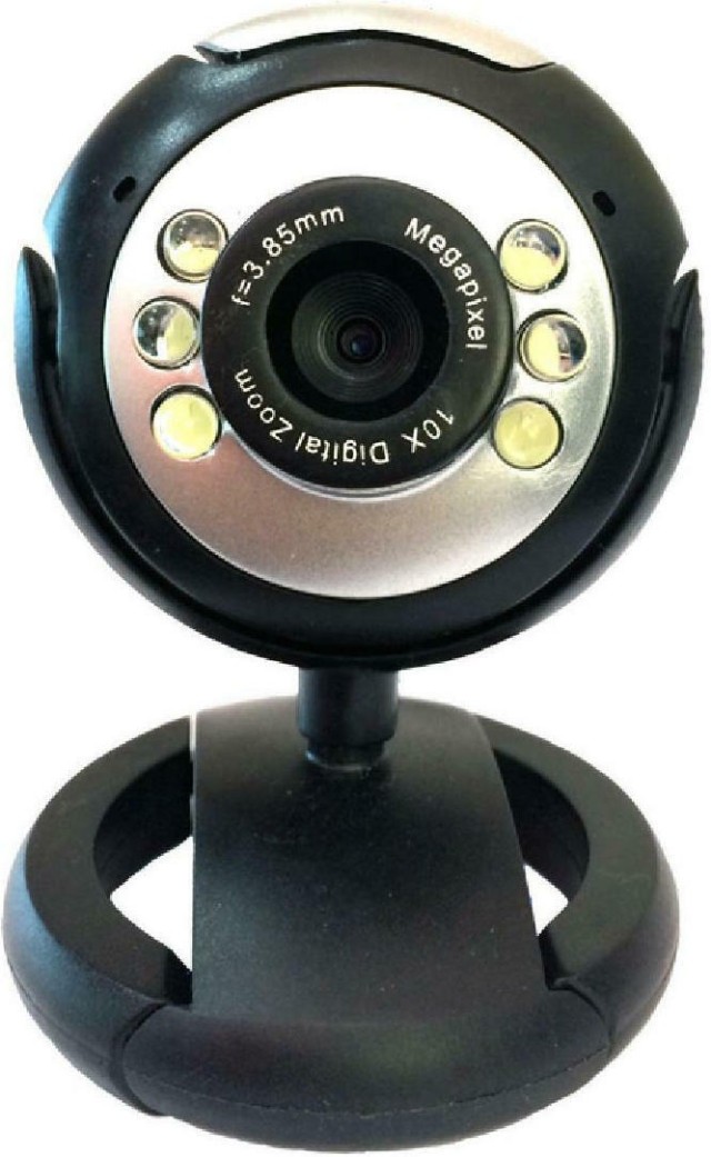 POWERTECH Web Camera PT-509 1.3MP, Plug & Play, μαύρη