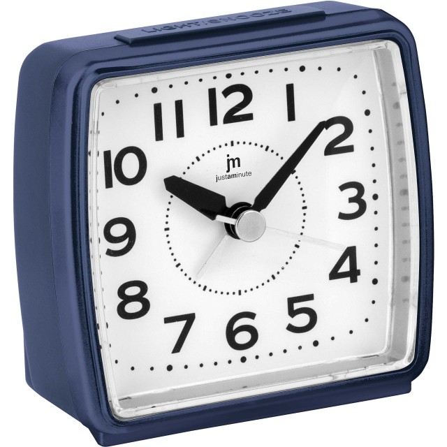 Justaminute Blue Desk Clock & Alarm Clock with White Dial JA7050A