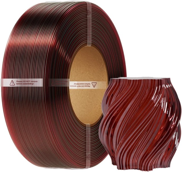 Creality CR-PETG Transparent Wine Red - No Reel- 3D Printer Filament, Hard Glossy,  1 kg