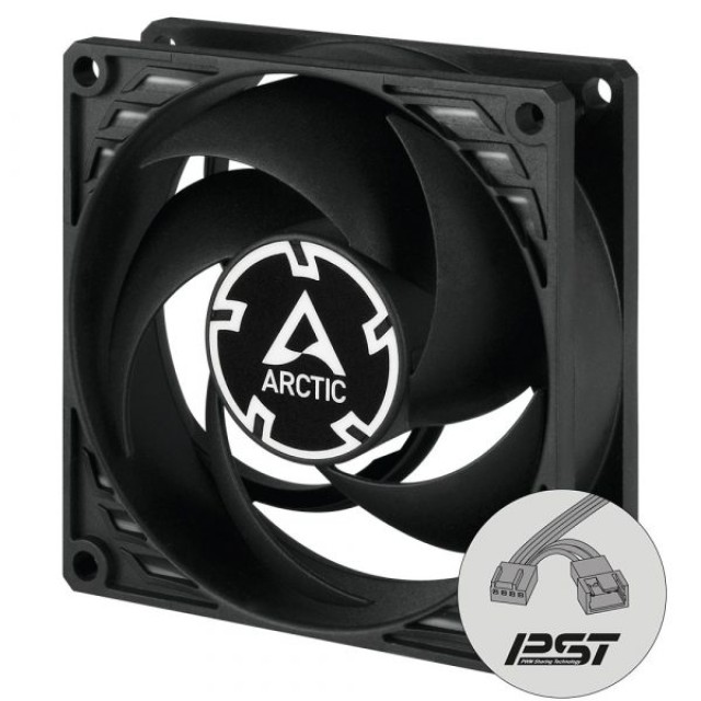 ARCTIC P8 PWM PST Case Fan – 80mm case fan with PWM control and PST cable