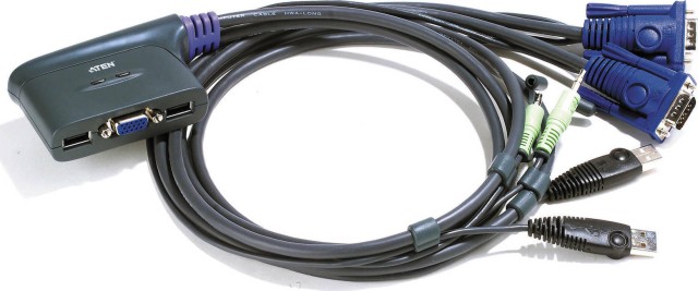 Aten - CS62US - 2-Port USB VGA / Audio KVM Switch