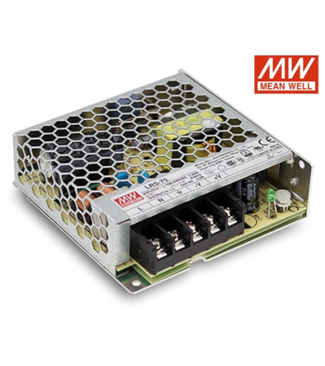 ΤΡΟΦΟΔΟΤΙΚΟ 72W/12VDC/6A ULTRA MINI LRS-75-12 MEAN WELL