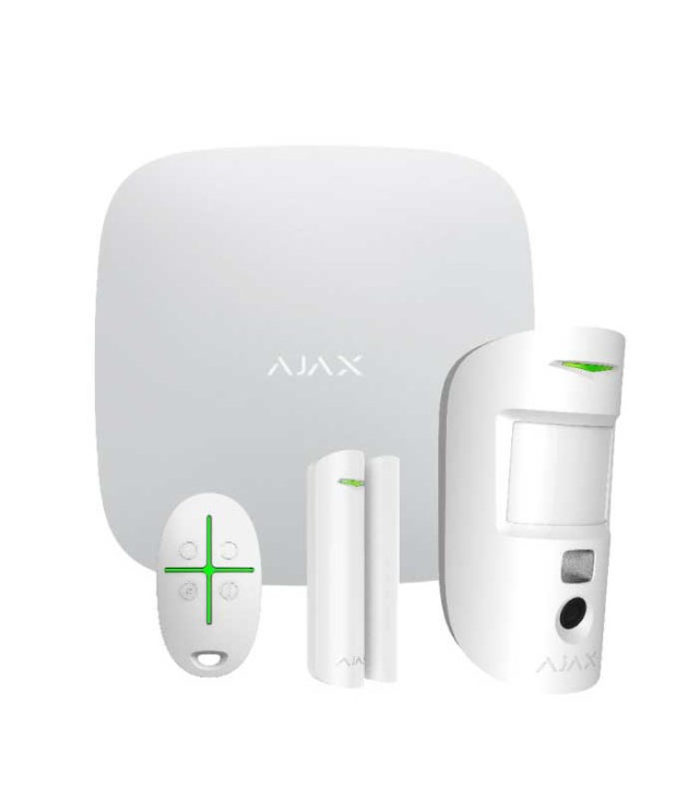 Ajax Starter Kit Cam White Sistema di allarme wireless
