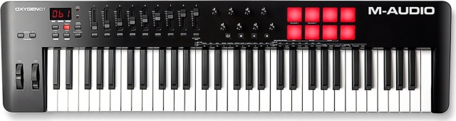 M-Audio Oxygen 61 MK5 Midi-Controller mit 61 Tasten in Schwarz