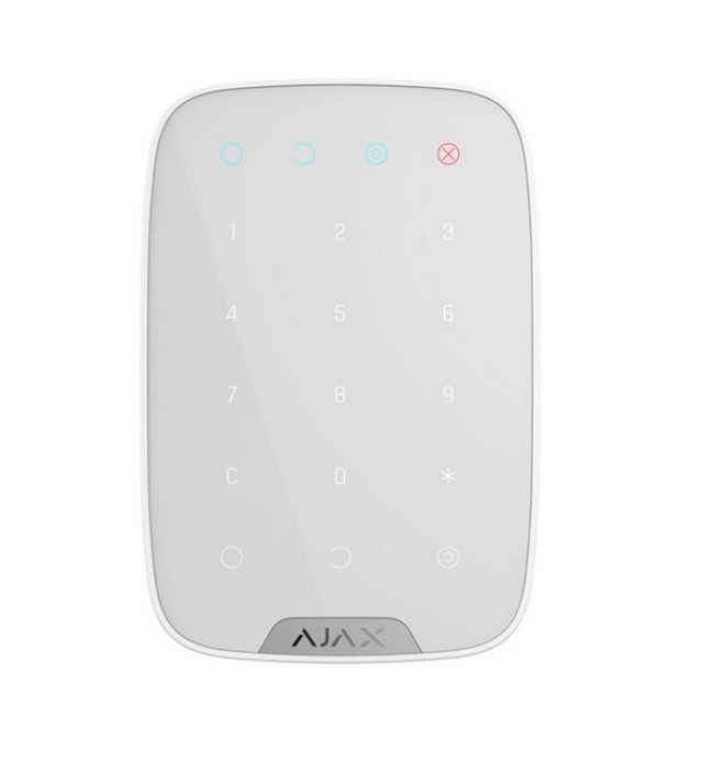 Ajax KeyPad (8706) Weiße kabellose Touch-Tastatur