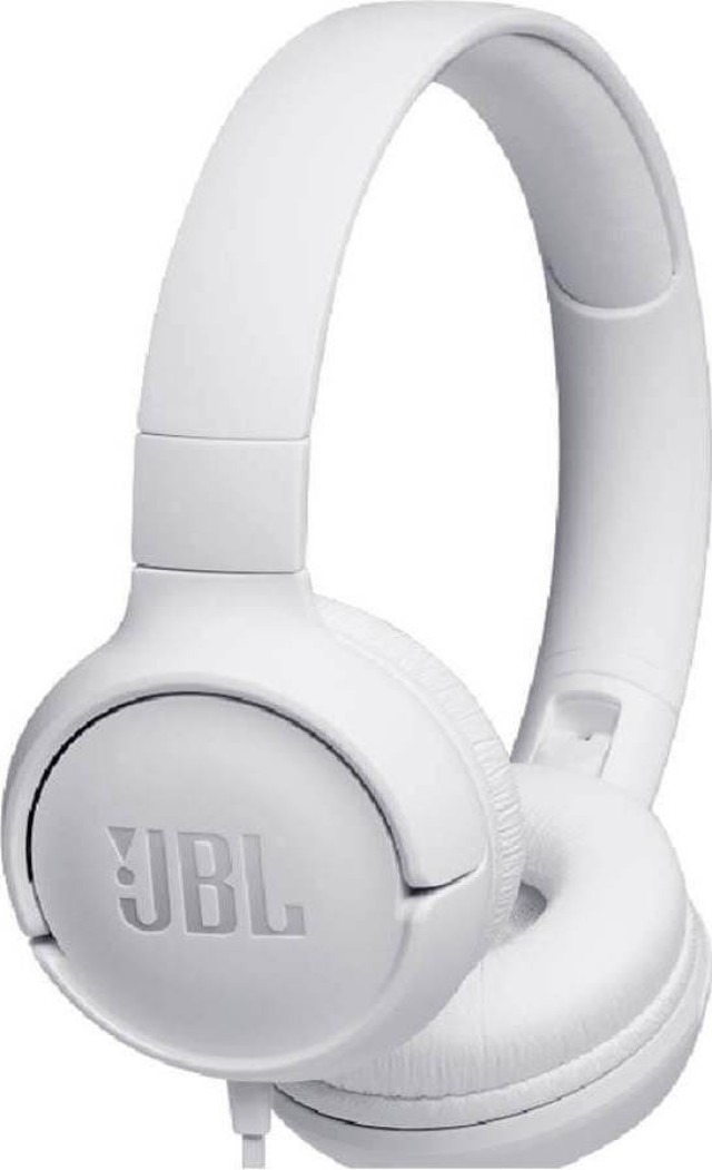 Cuffie JBL TUNE 500 cablate on-ear bianche