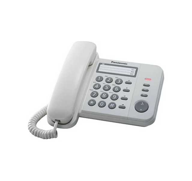 Panasonic Ενσύρματο Τηλέφωνο Γραφείου Λευκό KX-TS520EX