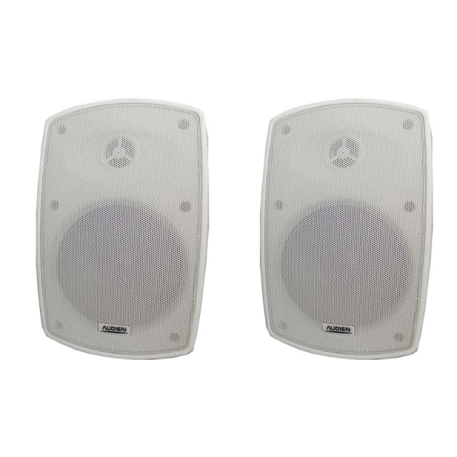 AUDIEN BT-408 Altavoz de plástico blanco de 2 vías (par)