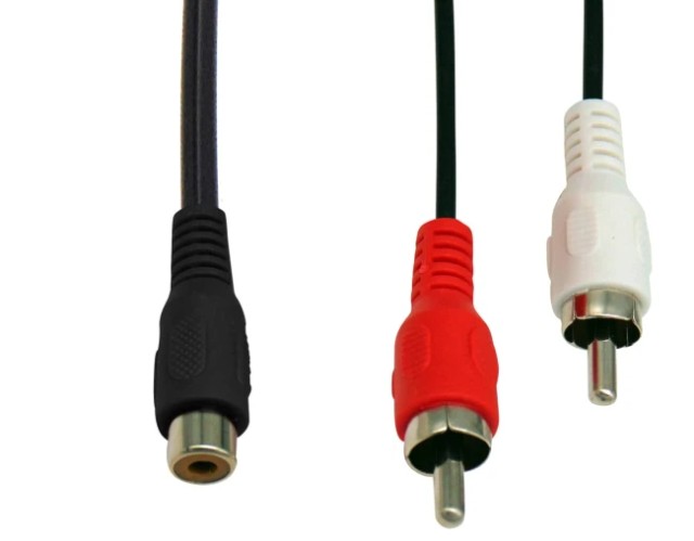 ΚΑΛΩΔΙΟ ΗΧΟΥ 1 RCA ΘΗΛΥΚΟ ΣΕ 2 RCA ΑΡΣΕΝΙΚΑ 0.25m OD2.8 RC037A BAG OWI