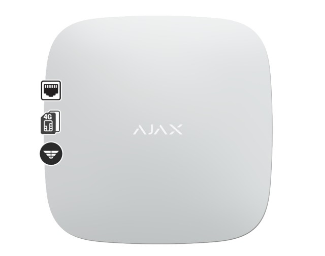 Ajax HUB 2 (4G) White Wireless Alarm Panel