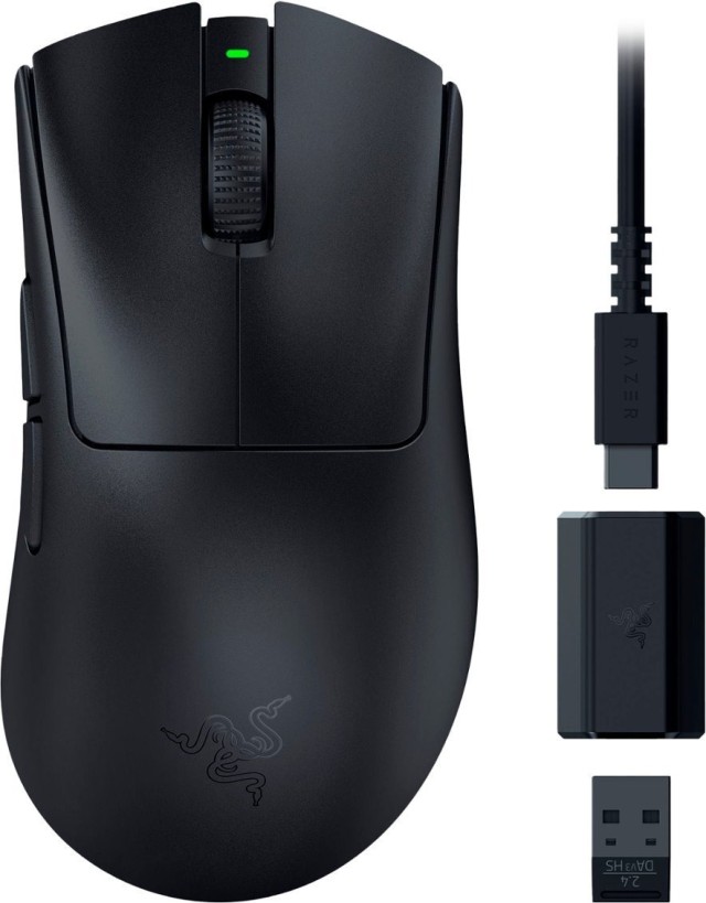 Razer DEATHADDER V3 HYPERSPEED – 55g Ultralight Wireless Gaming Mouse – 100h Battery – 26K DPI – 55g Ultralight Wireless Gaming Mouse – 100h Battery – 26K DPI